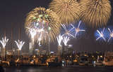 Feuerwerk am Australia Day in Perth von Nachoman-au